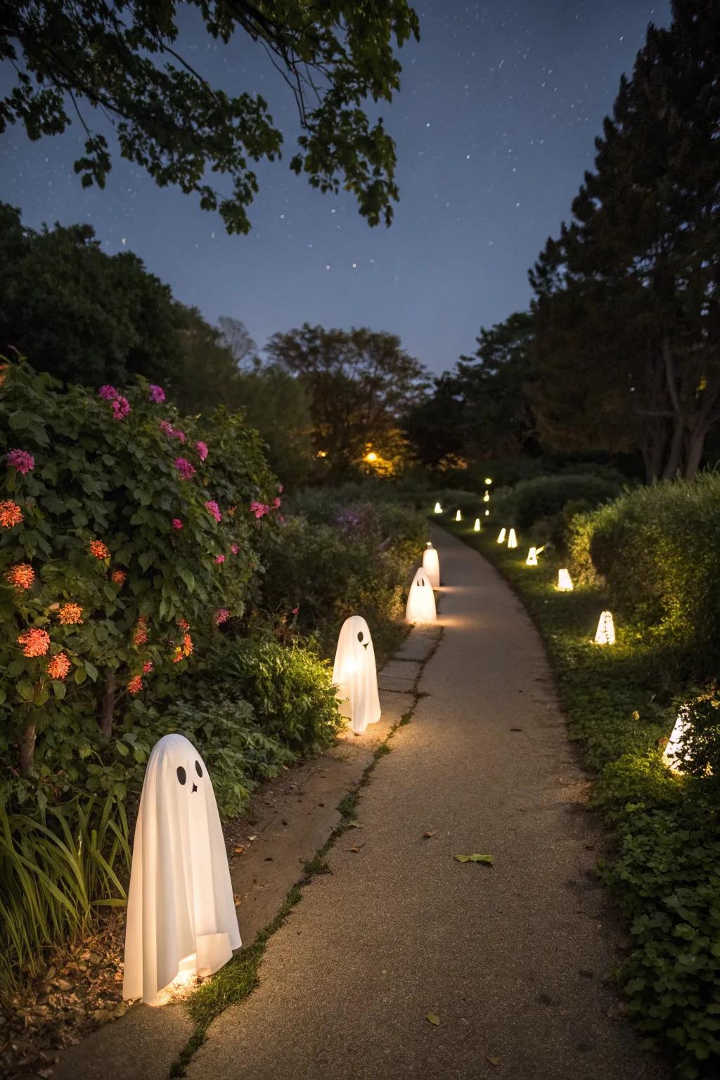 Guide your visitors with eerie yet captivating spectral lights.