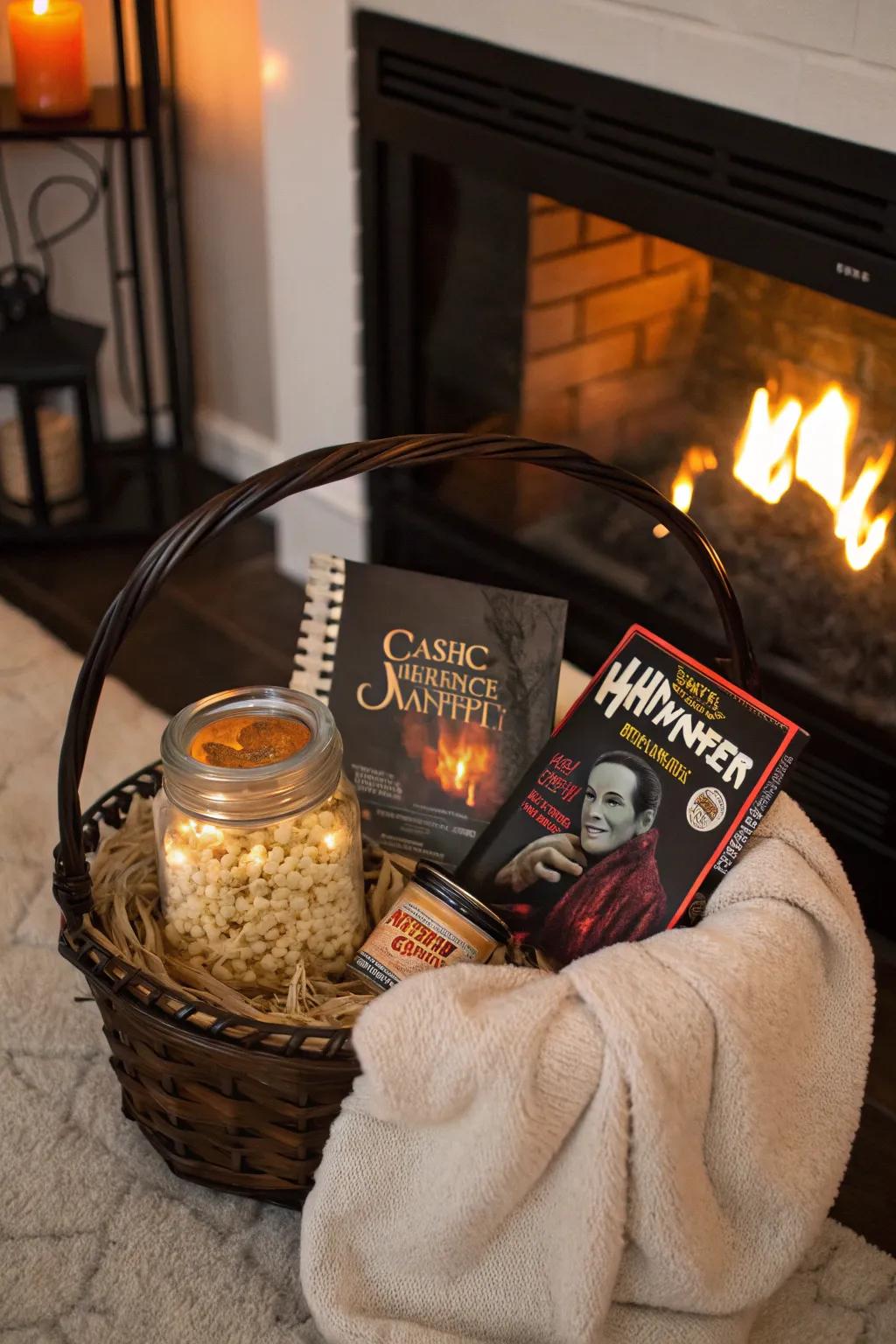 All the essentials for a snug and cozy Halloween movie night in.