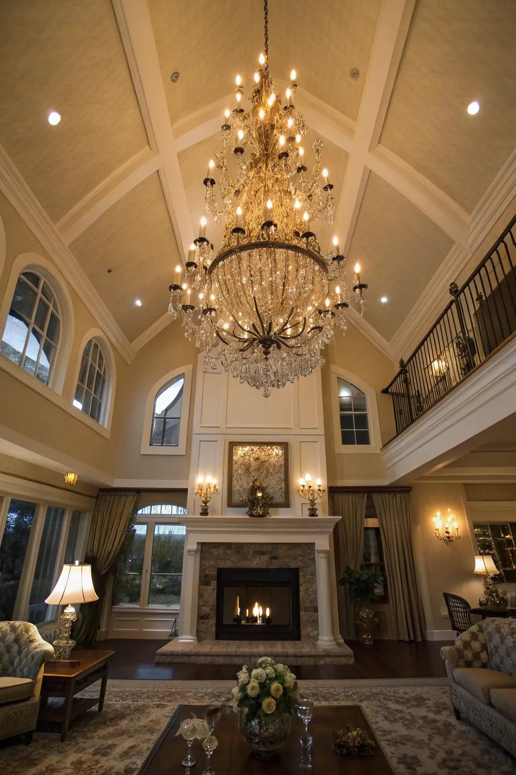 Brighten your area with breathtaking chandeliers.