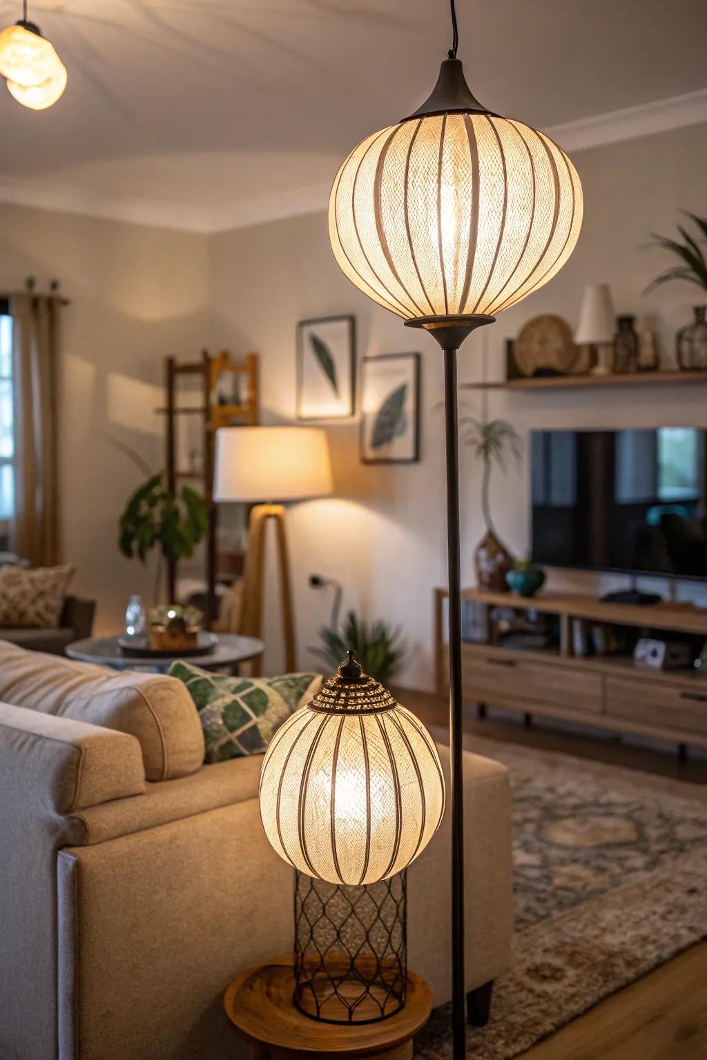 Layered lighting makes your rooms warmer and deeper