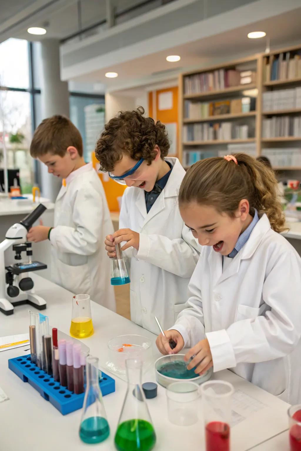 Encourage young scientists with a practical do-it-yourself science area.