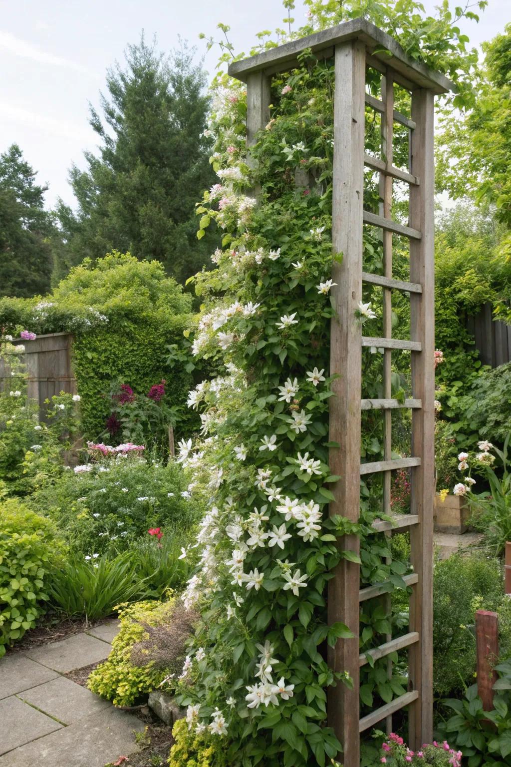 Embrace verticality with starflower for striking elevation and coverage.
