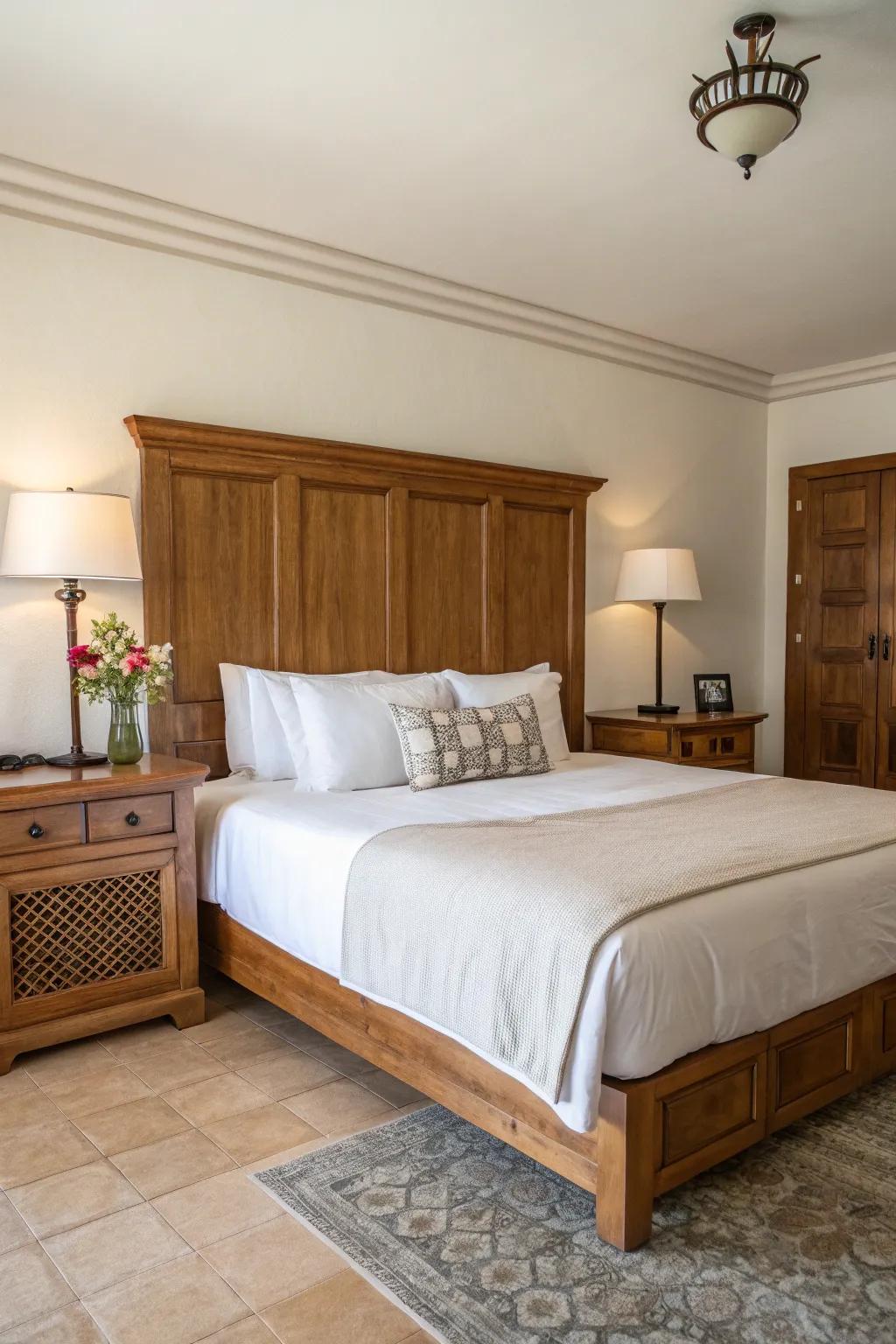 Wooden elements add a touch of rustic charm.