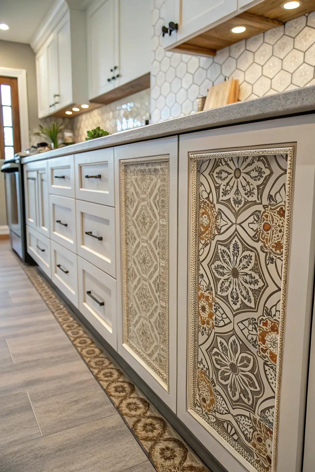 Artistic base accents morph the ordinary into an artwork.