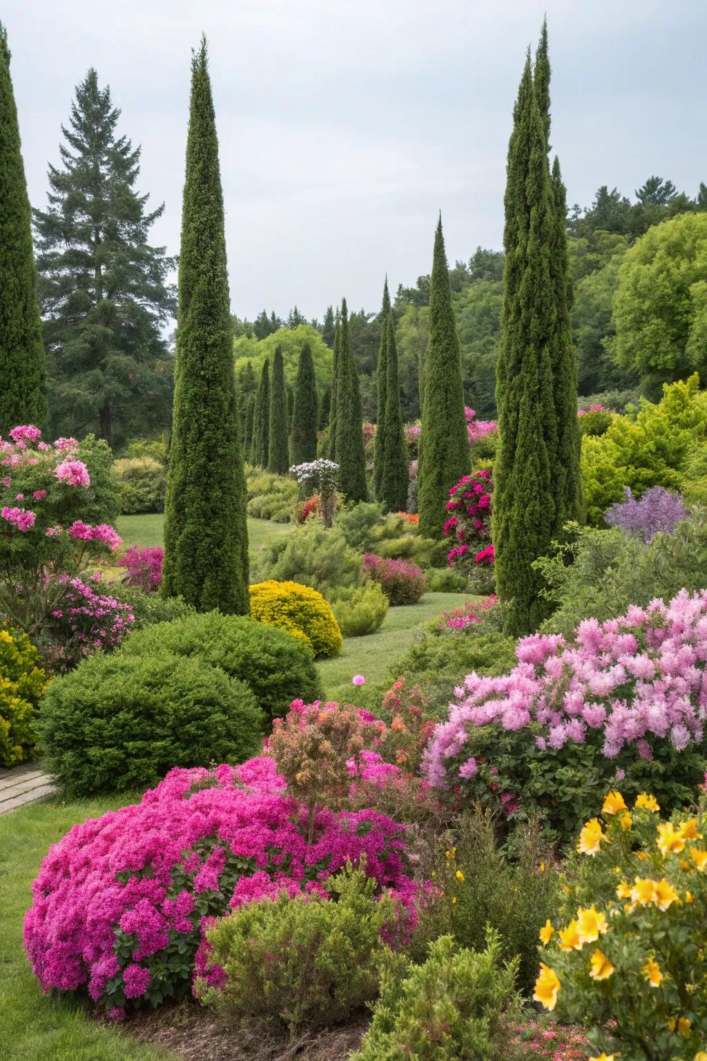 Boost your garden’s beauty with mixed plantings featuring Skyline Sentinel.