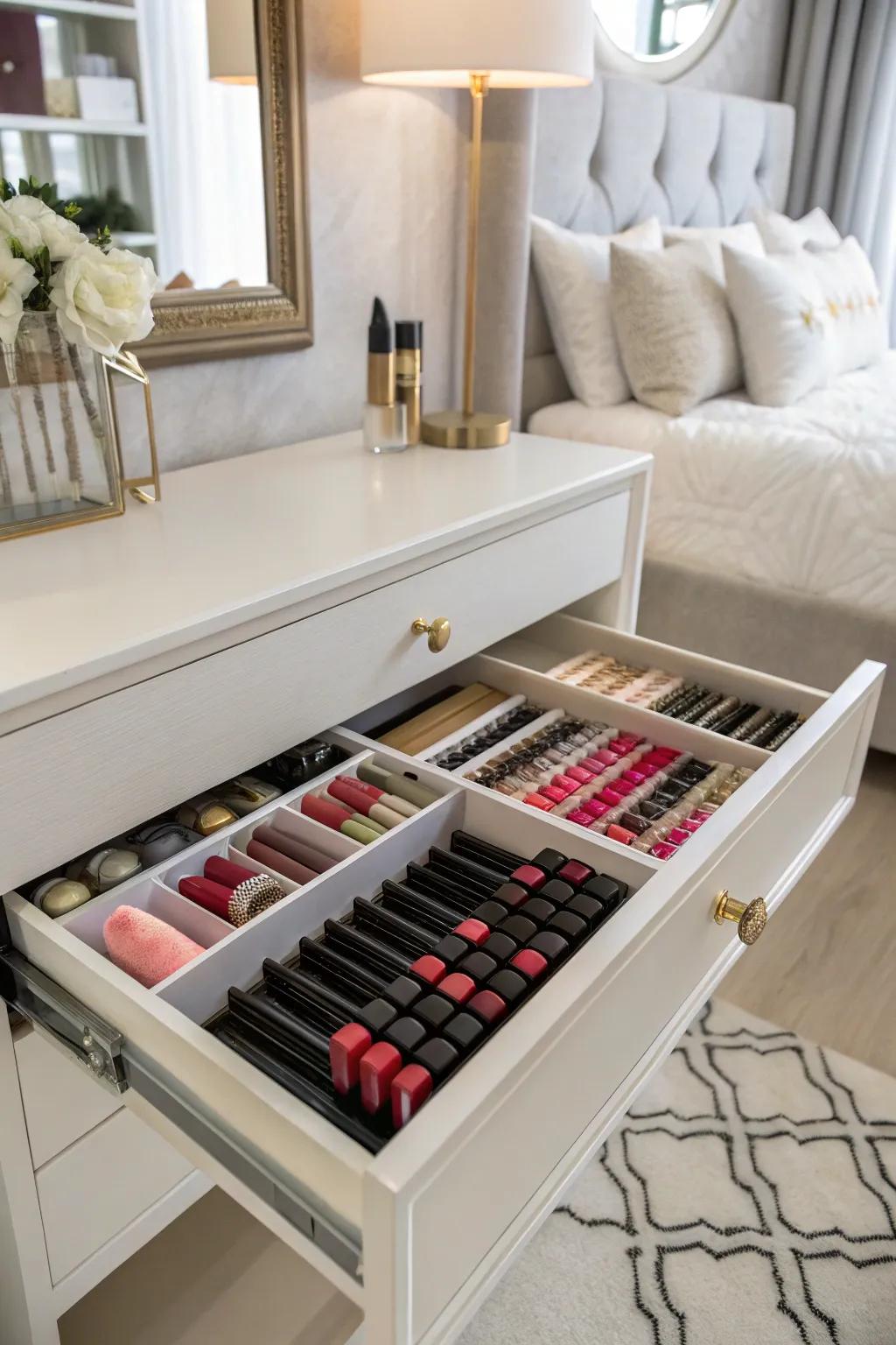 Keep your drawers neat with division inserts.