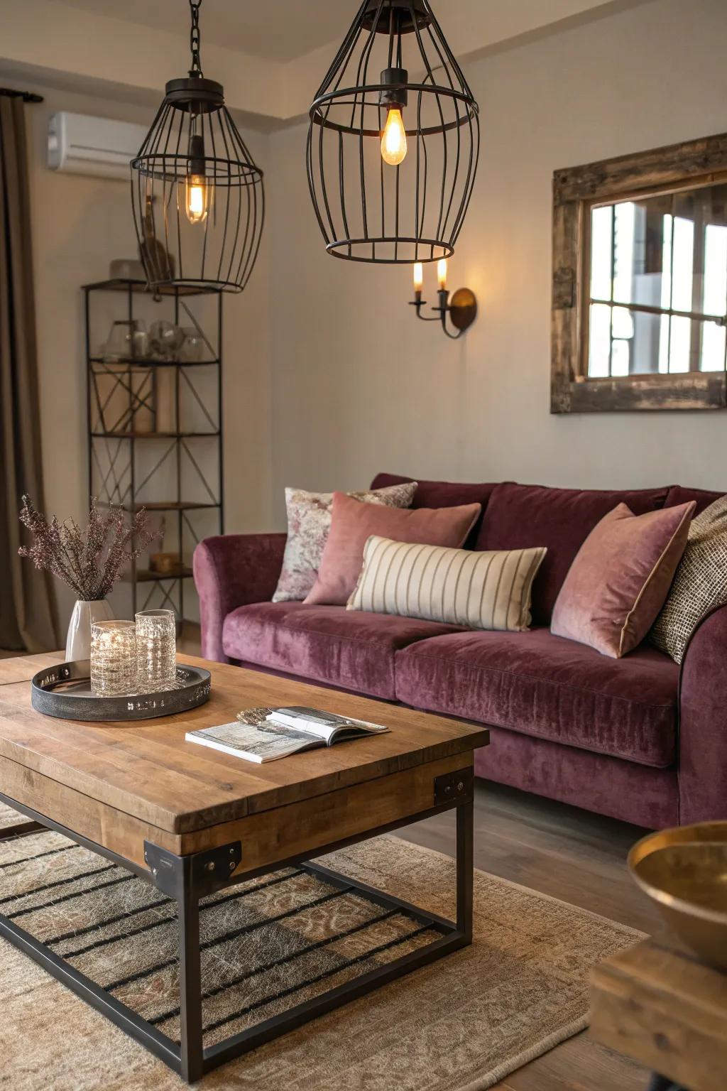 A mix of surfaces enhances the elegance of your living space’s appearance.