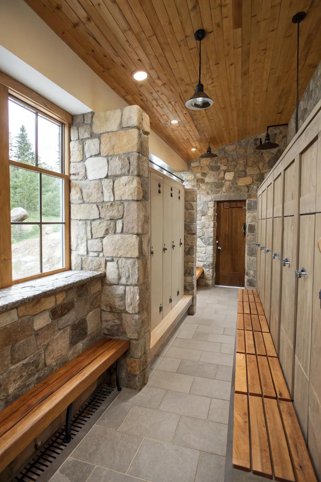 Inherent components cultivate a wellness center-esque atmosphere.