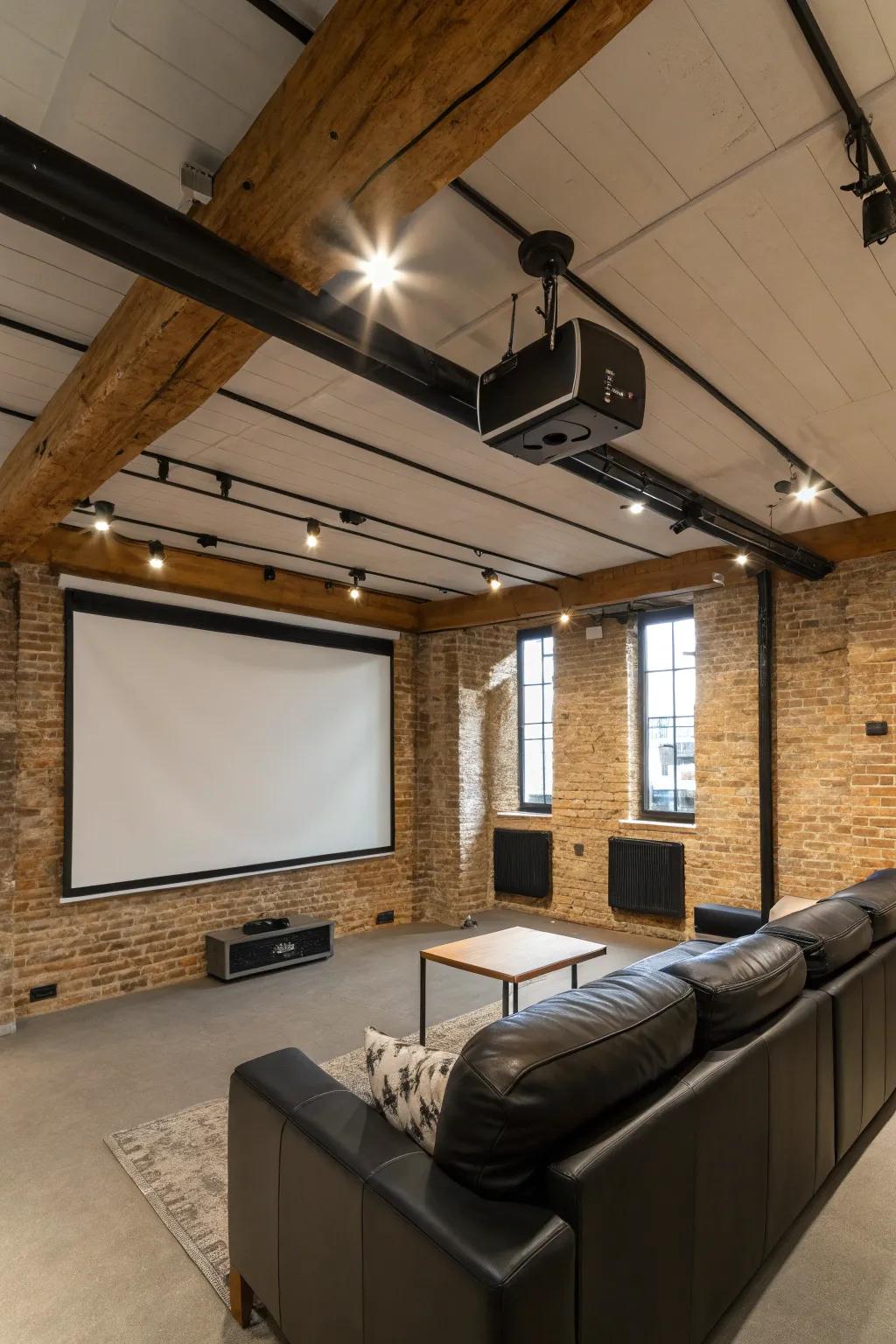 An image projector delivers a genuine cinema feel to your loft.