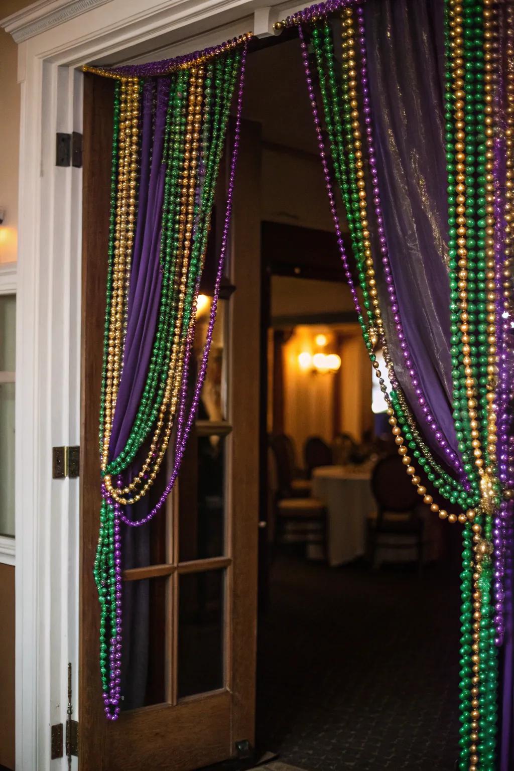 Gemstone dividers present a lively and celebratory sensation to any doorway.
