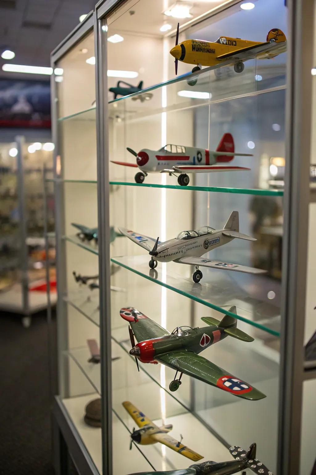 Glass enclosures offer both safeguarding and beauty to your display.