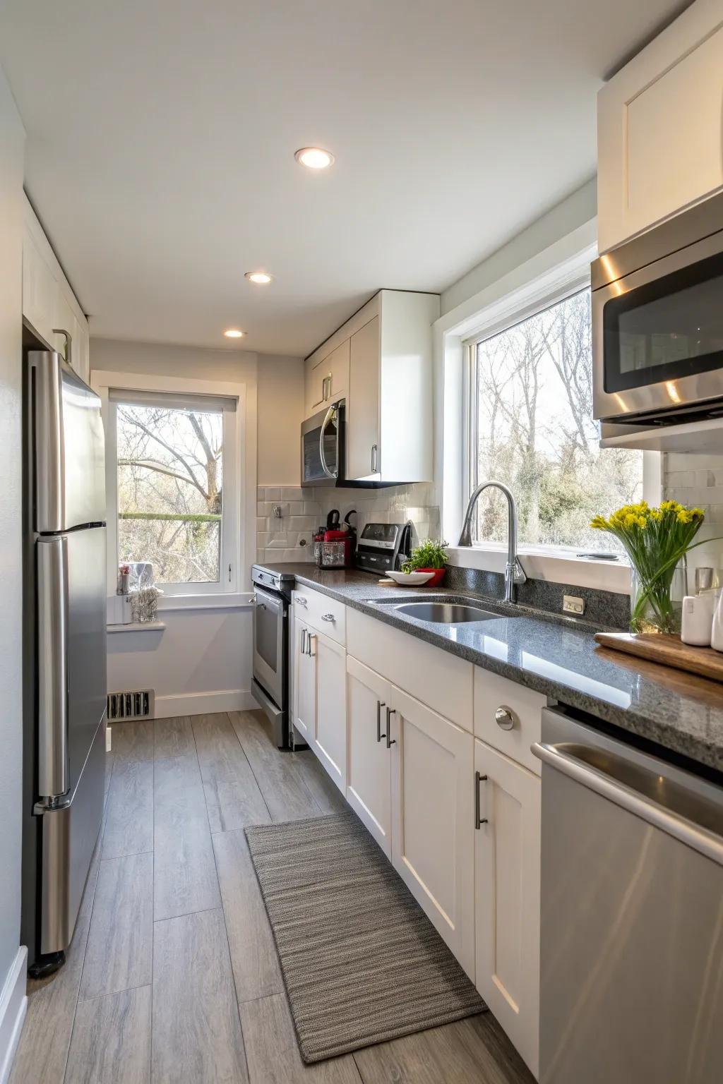 A small kitchen equipped with all the essentials for daily meals.