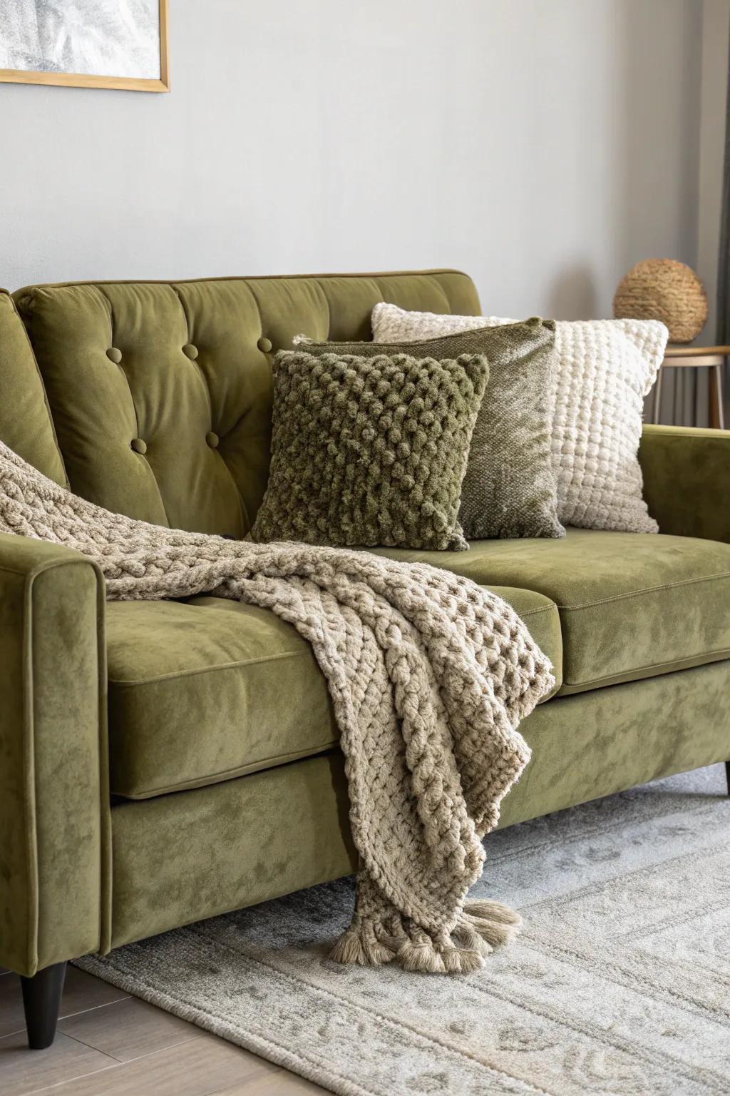 Textured materials introduce dimension and warmth to a dwelling.
