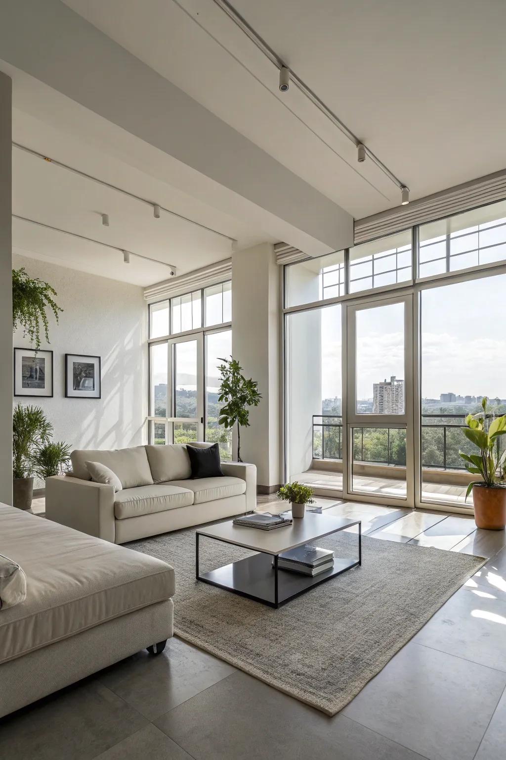 Simple furniture keeps your area functional and uncluttered.