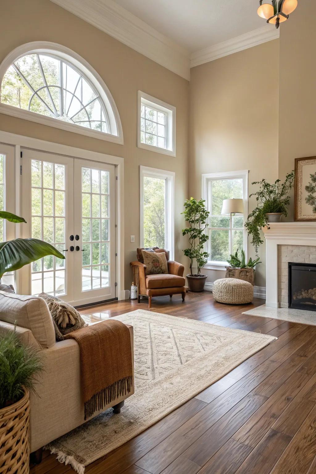 Understated shades offer a versatile setting