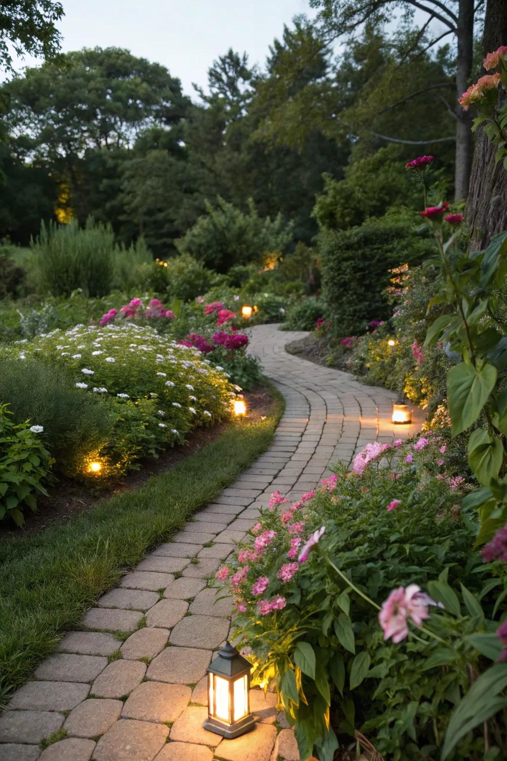 Smoothly integrate lights with the outdoors.