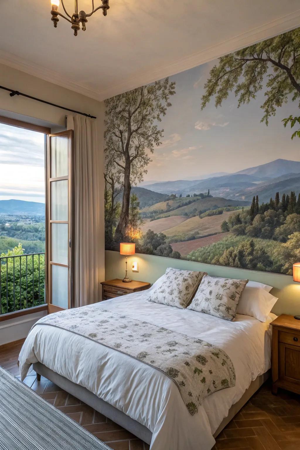 Wall paintings transform your accent wall into a masterpiece.