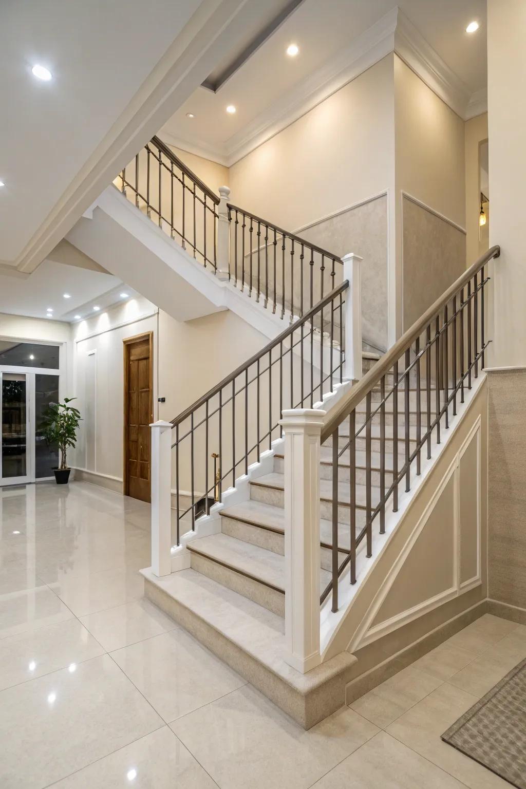 Understated hues fashion a refined, contemporary vibe.