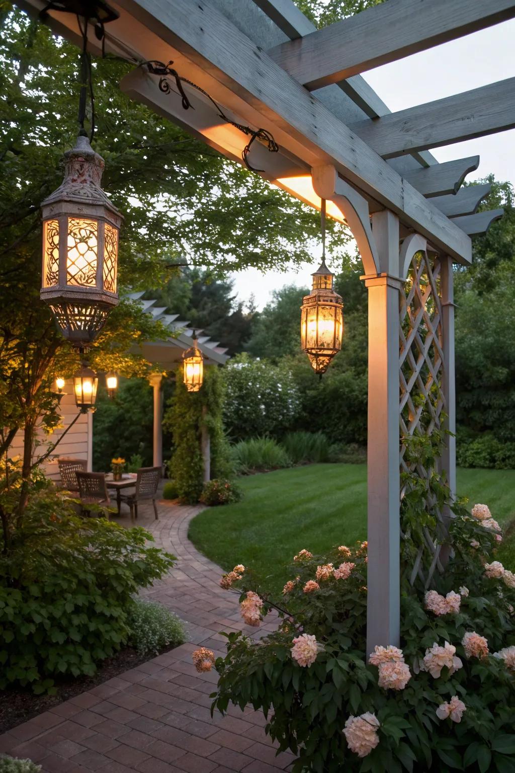 Dangling lanterns bring a hint of magic to your overhead.