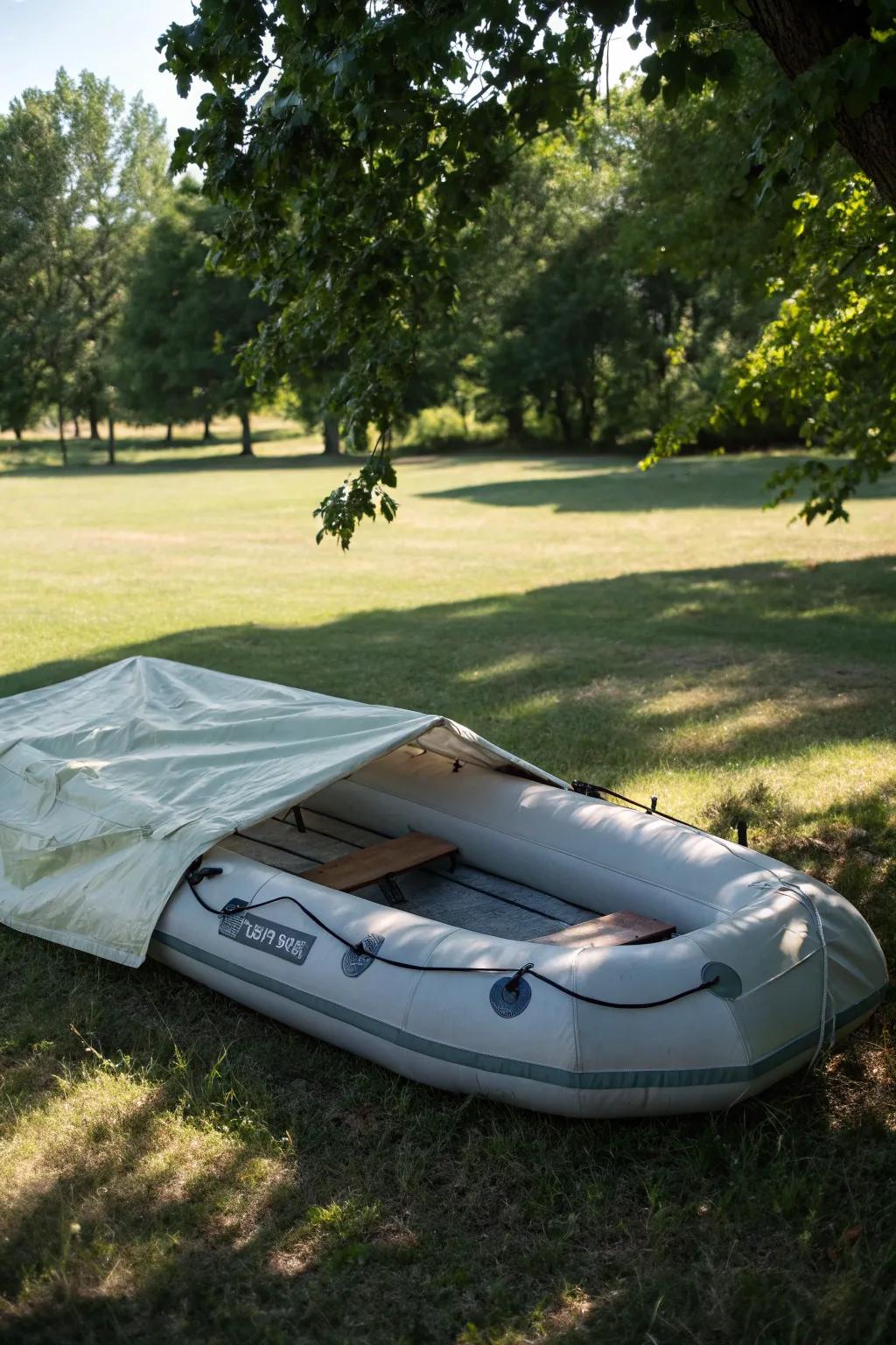 Partially inflated storage preserves its shape and increases longevity.