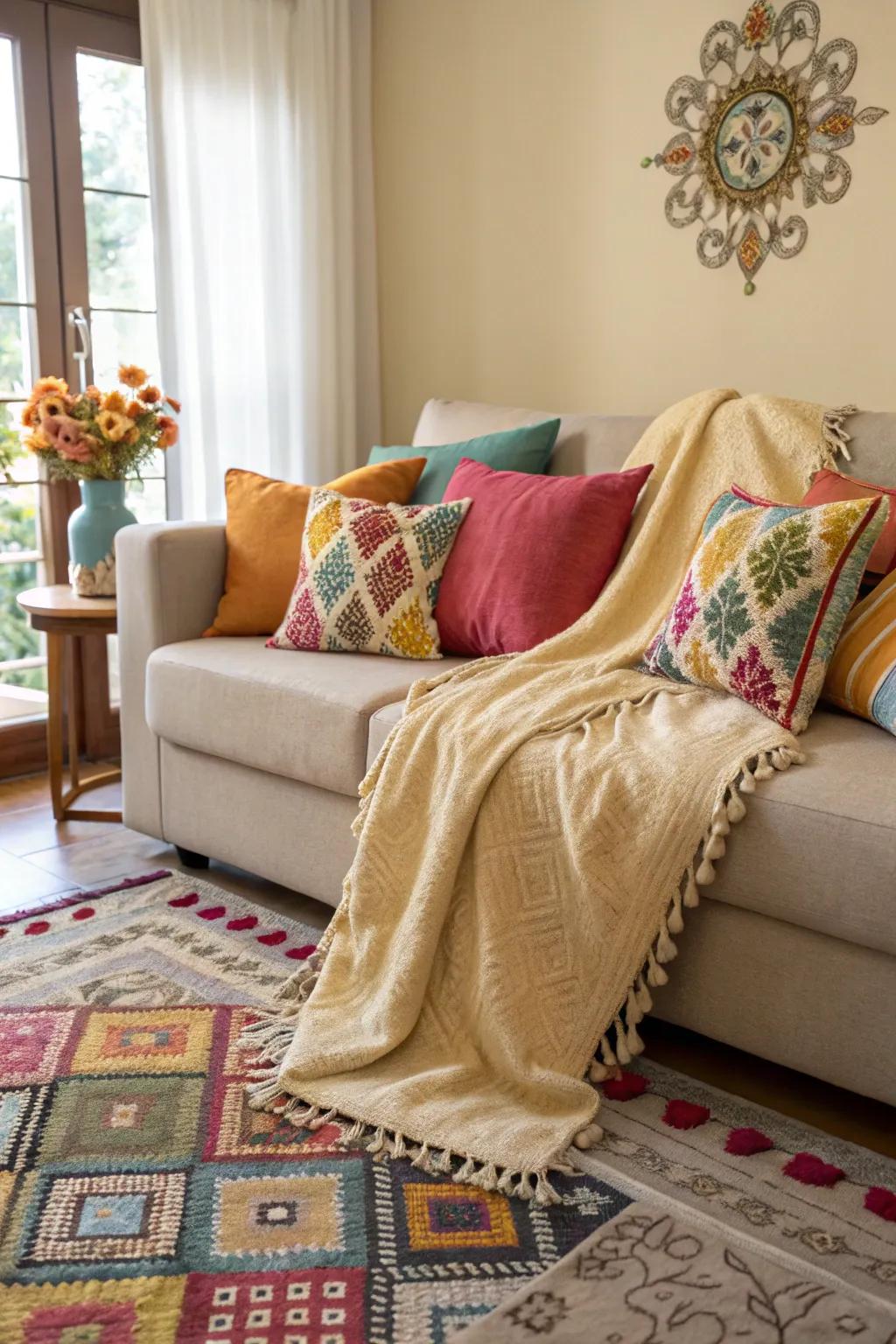 Textiles that introduce warmth and personality to your living space.