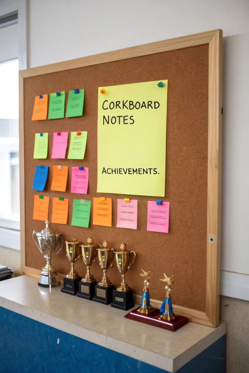 An interactive space for sharing accomplishments.