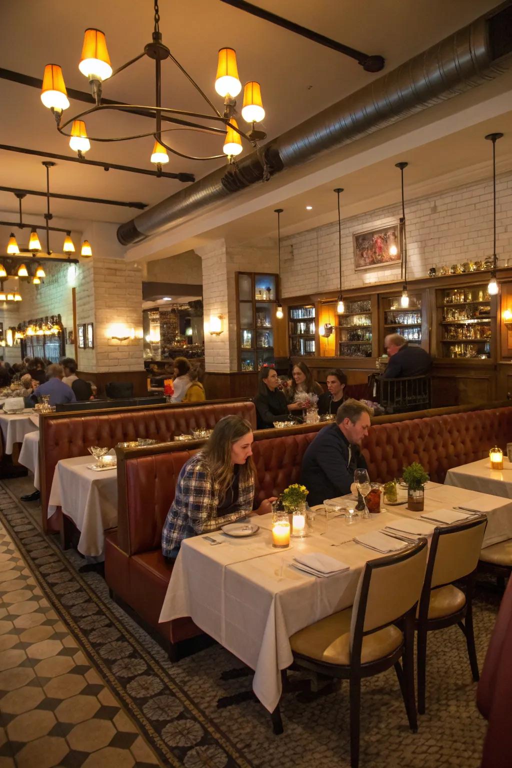 Offering variety in seating can greatly improve the dining atmosphere.