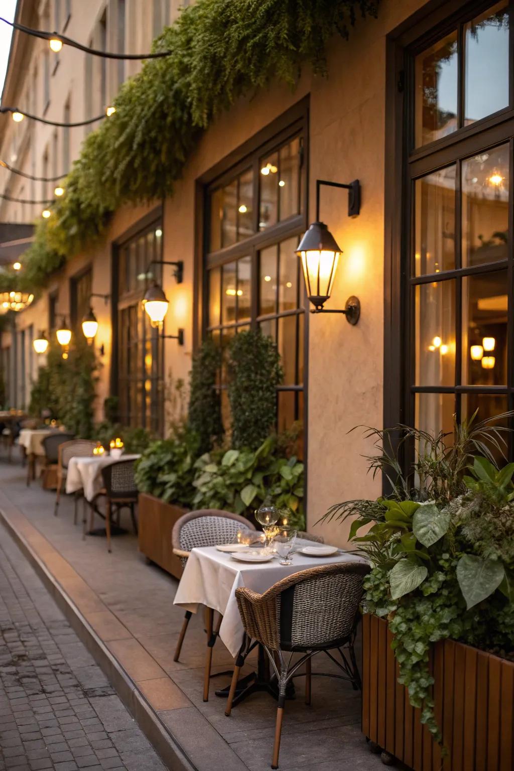 Ambient panels cast a gentle and discreet light.