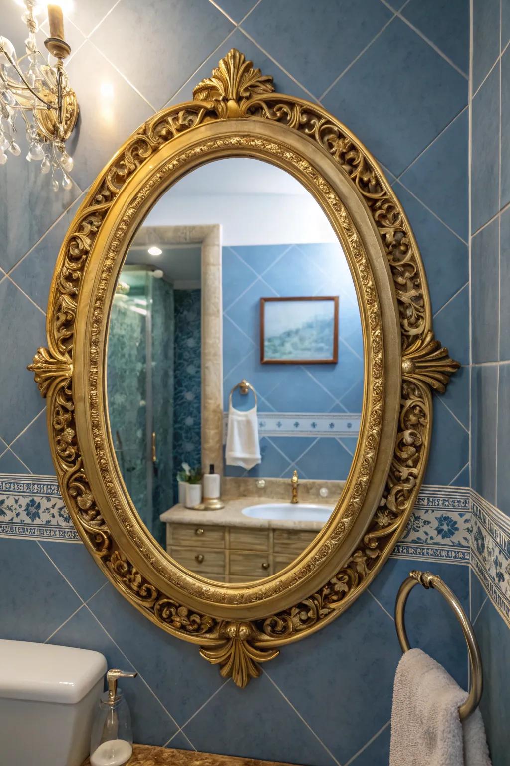 An elaborate reflector that incorporates refinement to the retro lavatory.