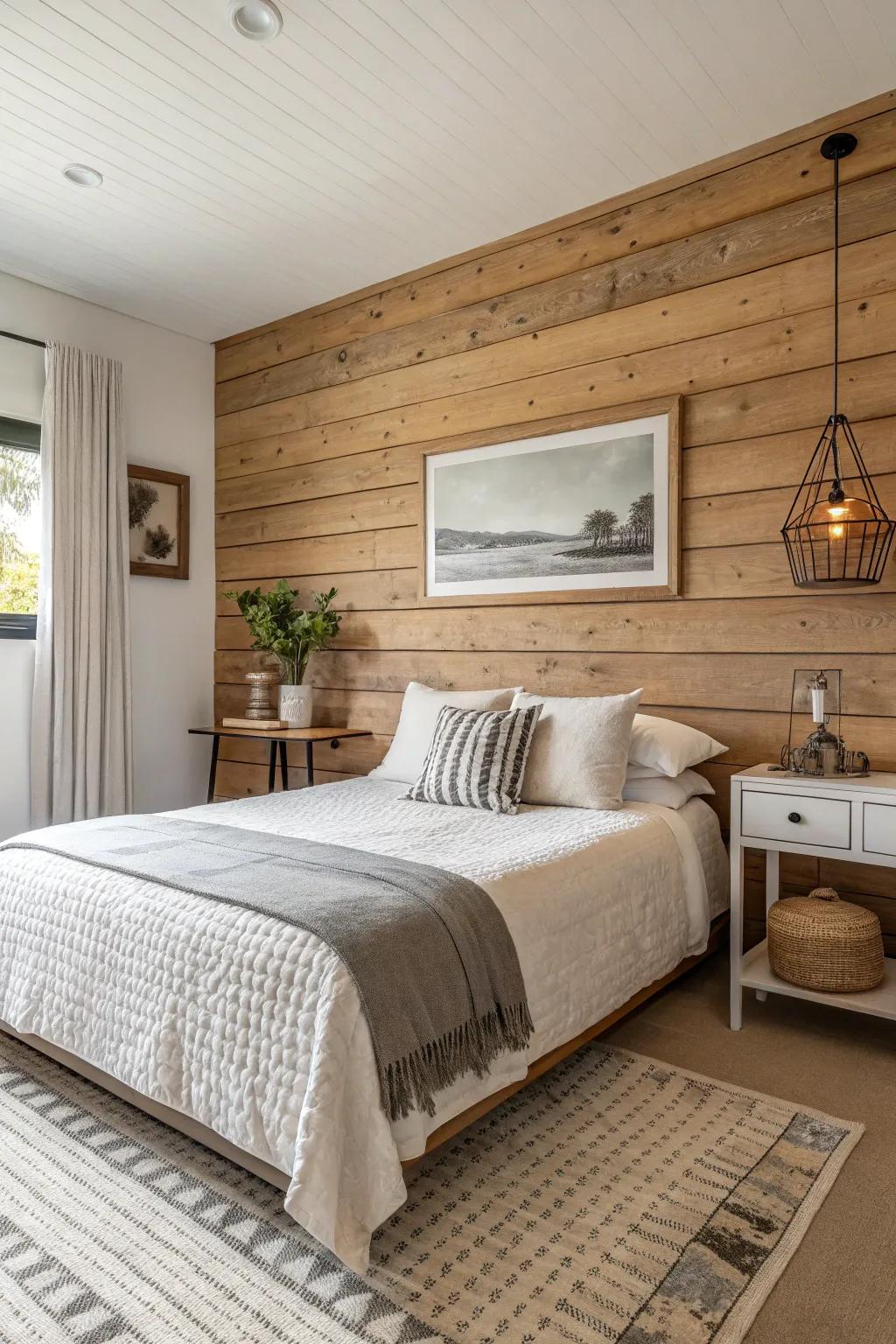 Textured walls introduce visual appeal and depth.