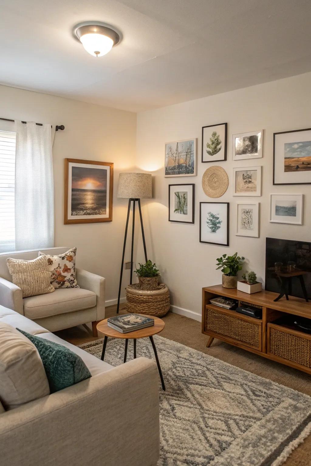 Carefully selected decor adds character to your personal space.