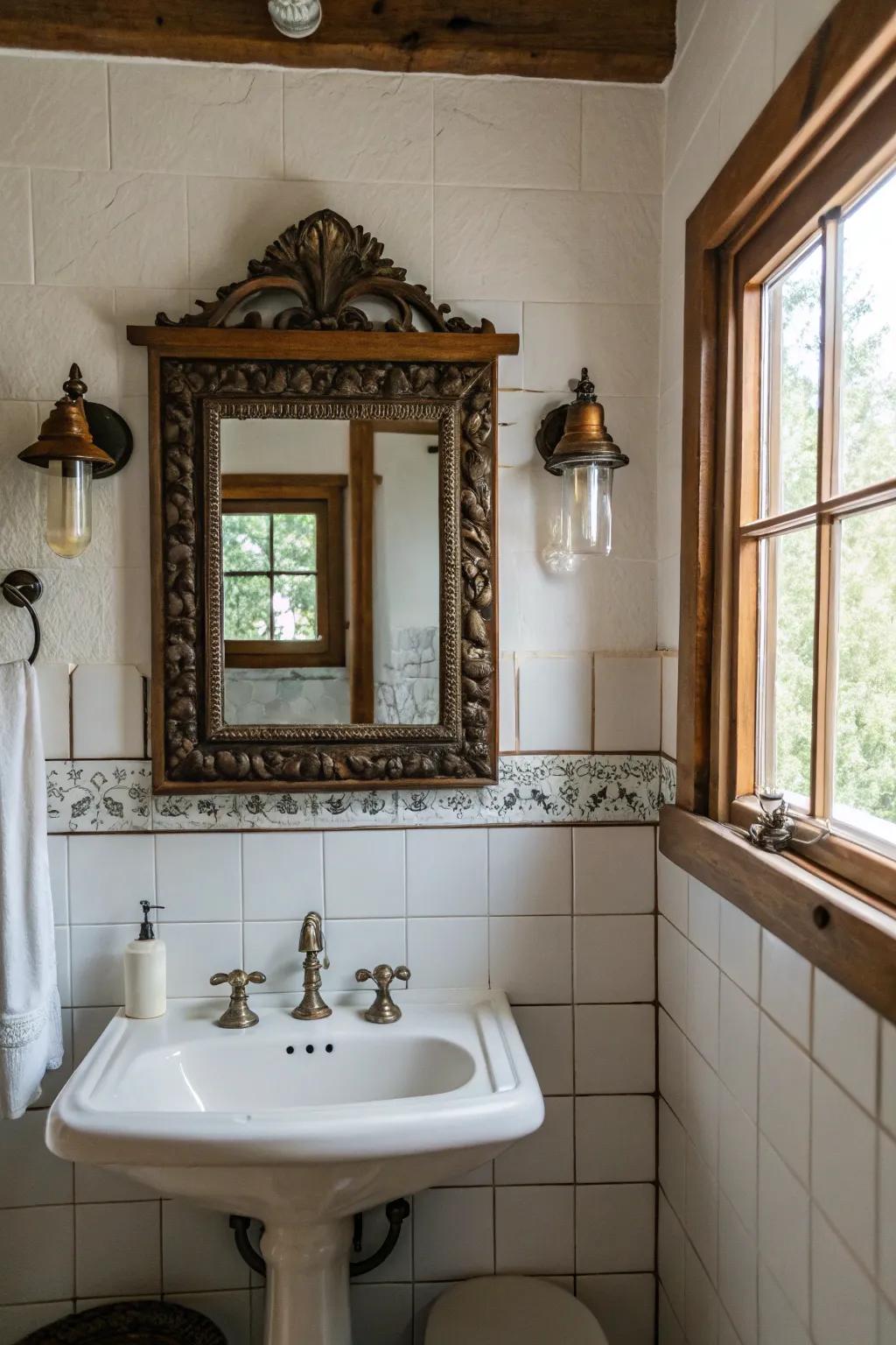 Vintage touches inject character and flair.
