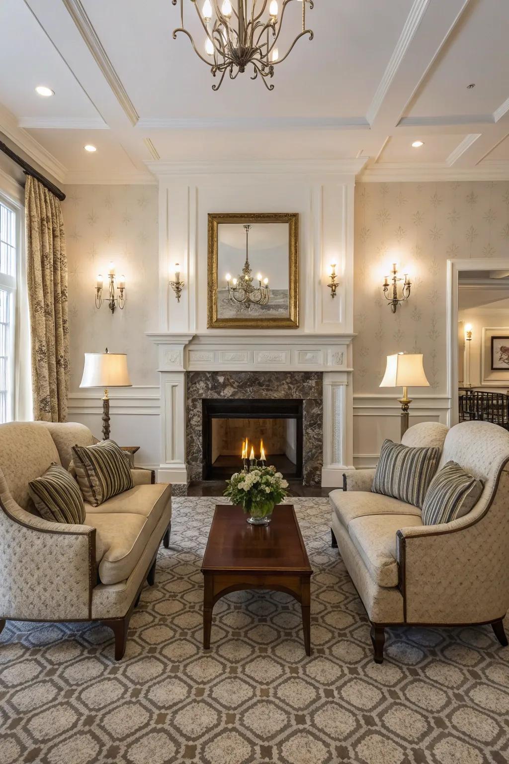 Symmetry brings a sense of calm and order to your space.