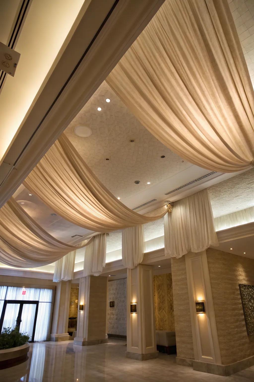Textiles imbue a gentle and refined touch.