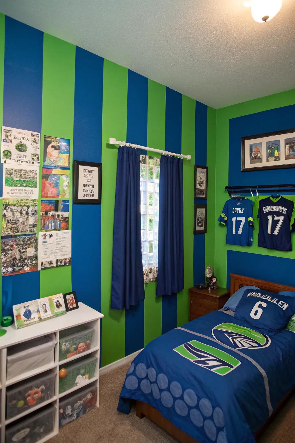 Infuse your personal space with vibrant colors inspired by your team.
