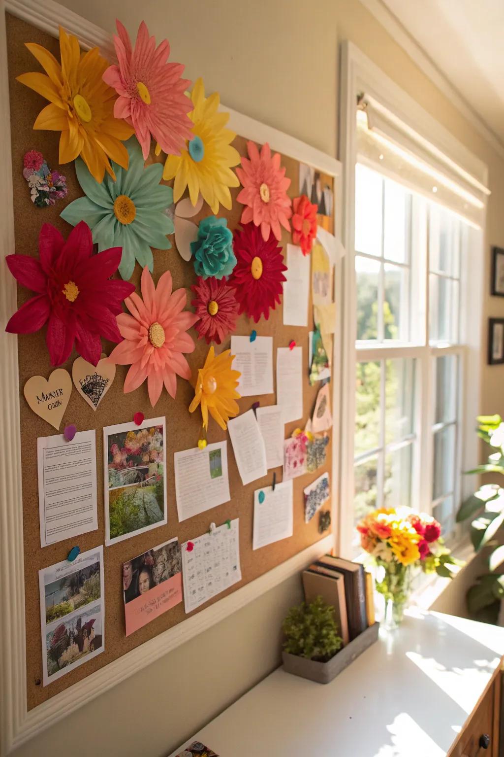Invite the beauty of the outdoors inside with vibrant spring flowers.