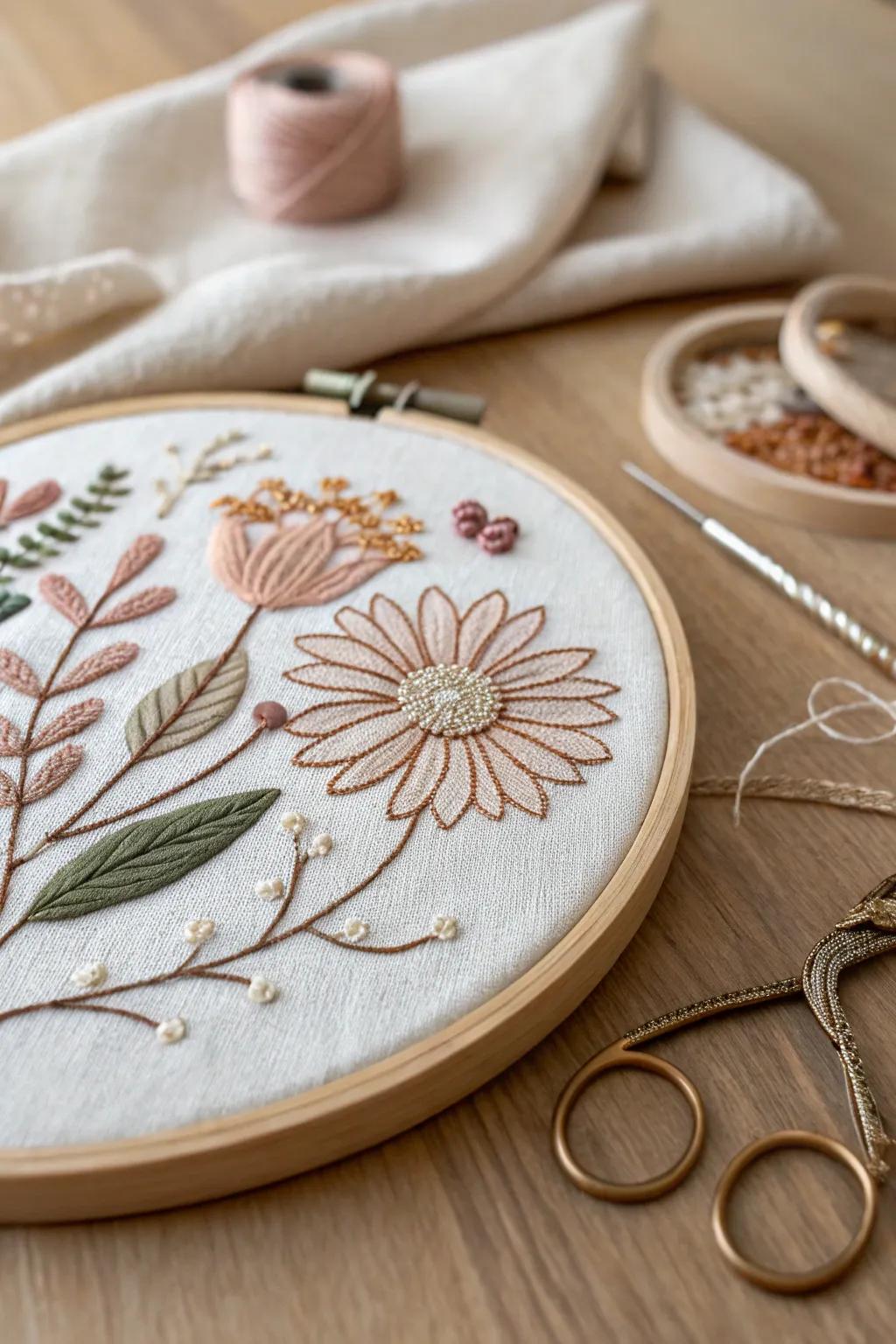 Craft your own masterpiece with the art of manual stitching. 🌿✨