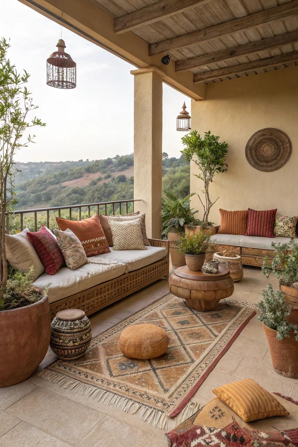 Natural undertones evoke an inviting and cozy atmosphere.
