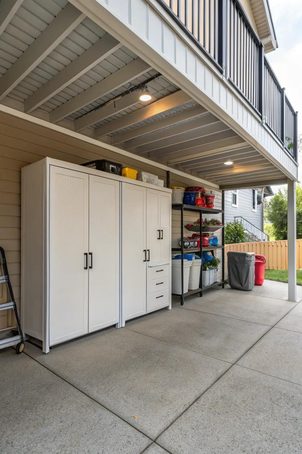 Tidy up with smart storage solutions.