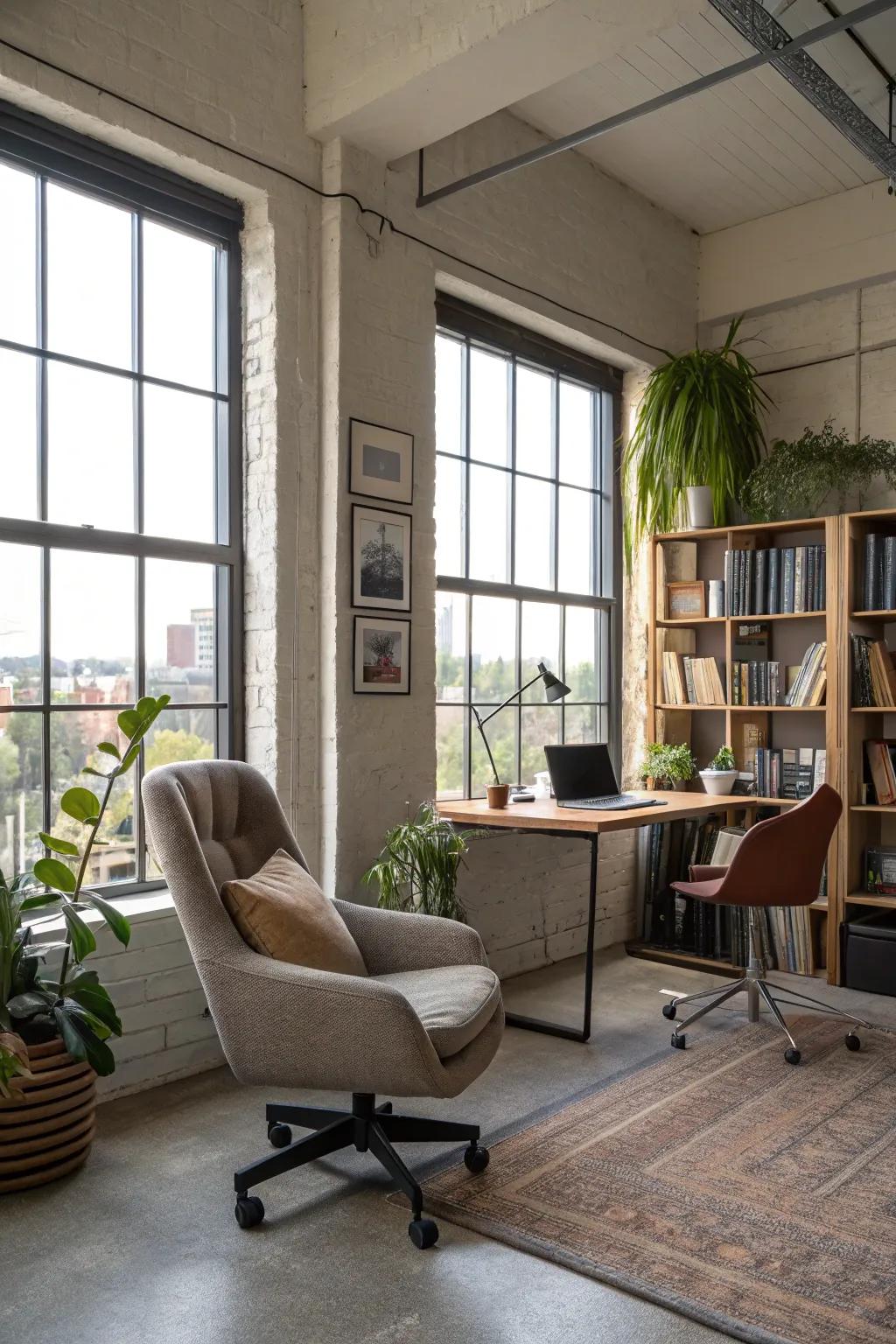 Comfortable seating supports well-being and efficiency.