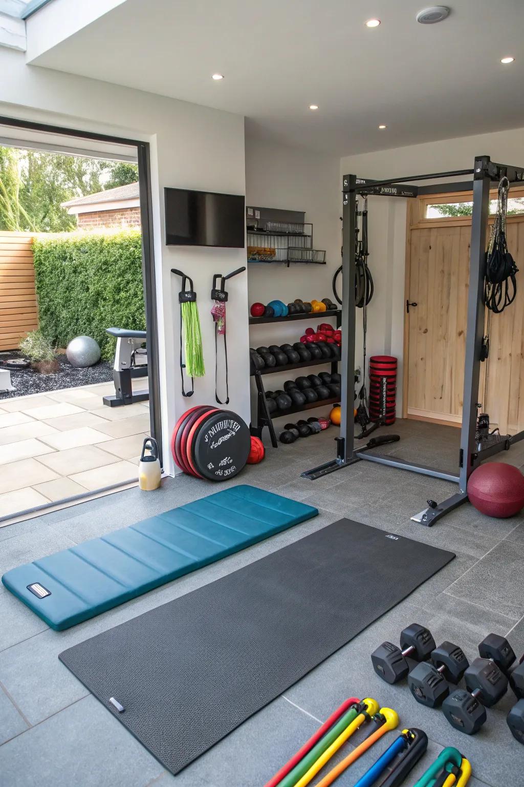 Stay fit with a personal home gym.