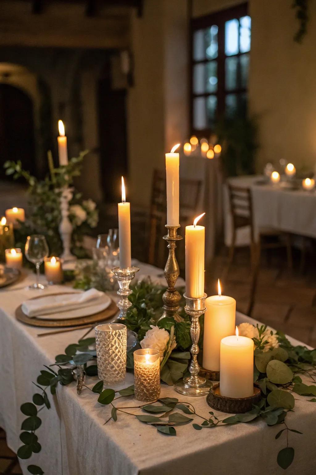 Illuminations casting a captivating radiance in the retreat.