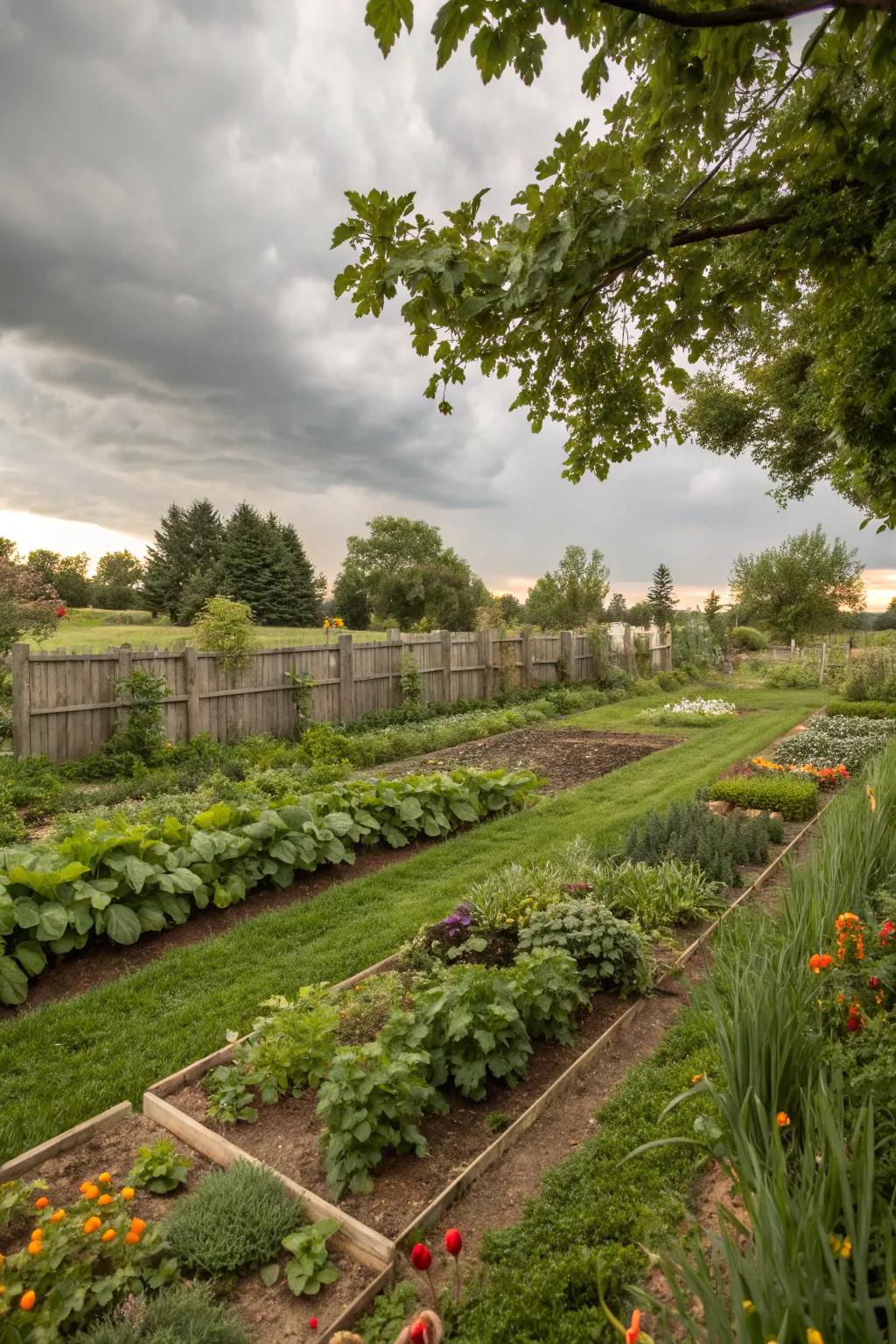 A flourishing garden of fresh produce delivering garden-to-table goodness.