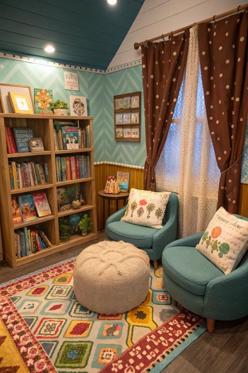 A comfy perusing corner is faultless for volume devotees.