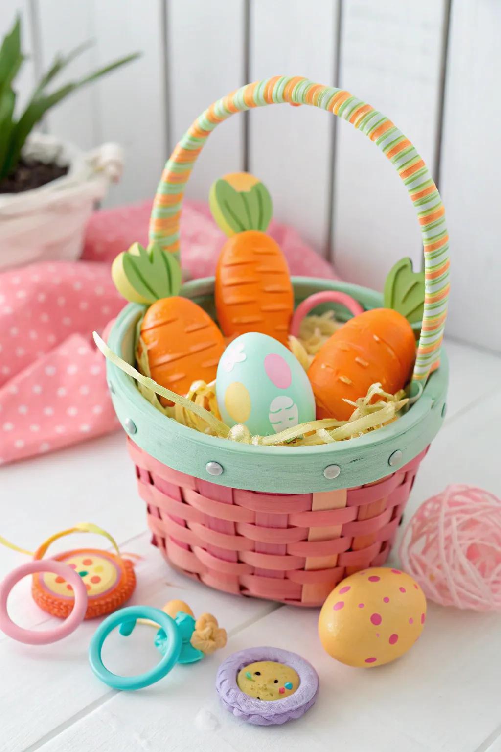 Gingival playthings that usher in Easter cheer and soothe gums.