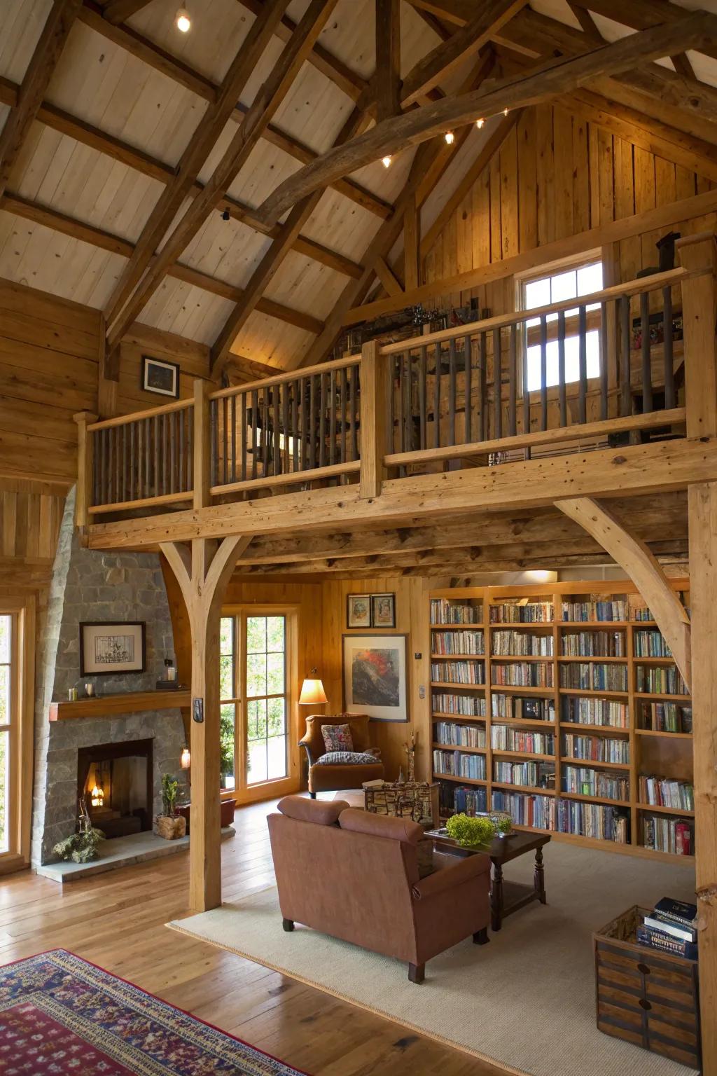 Raised levels introduce functional area without sacrificing spaciousness.