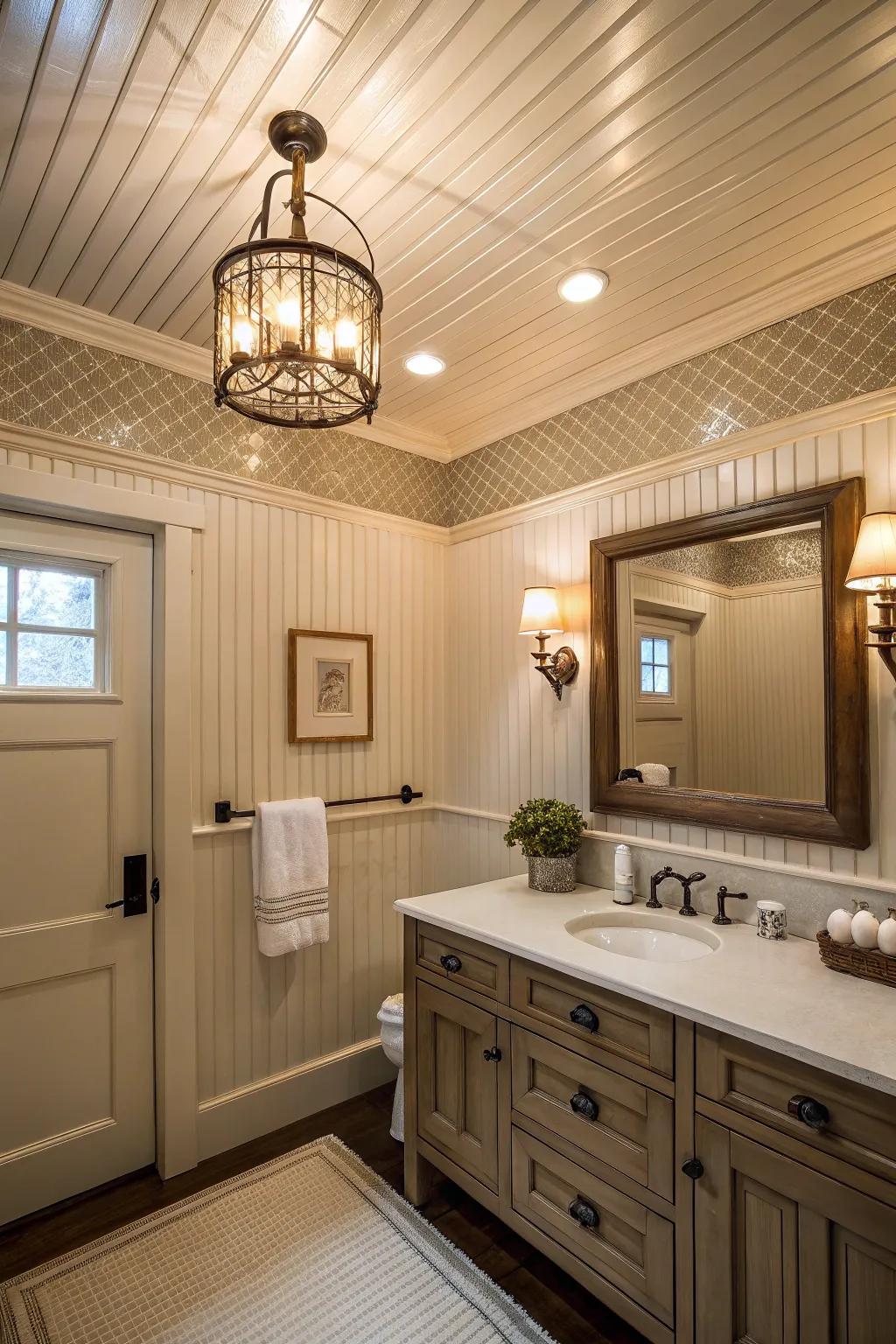Panel ceilings produce a distinctive, unified aesthetic.