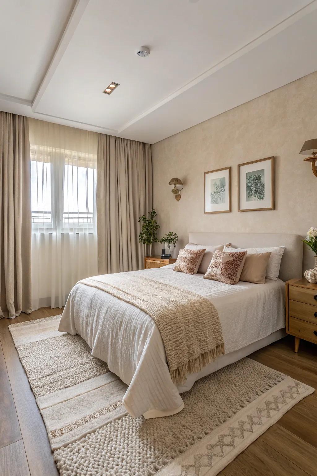 Attain timeless sophistication with neutral color schemes.