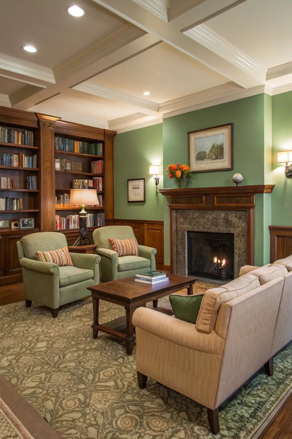 Warm colors welcome relaxation and comfort