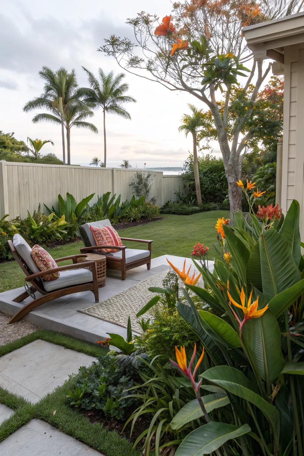 Craft a tranquil sanctuary with Bird of Paradise in your backyard.